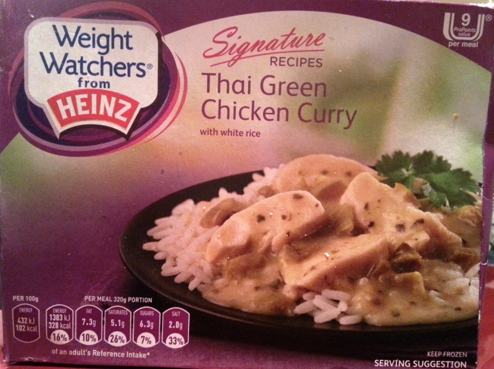 Thai green hot sale curry weight watchers