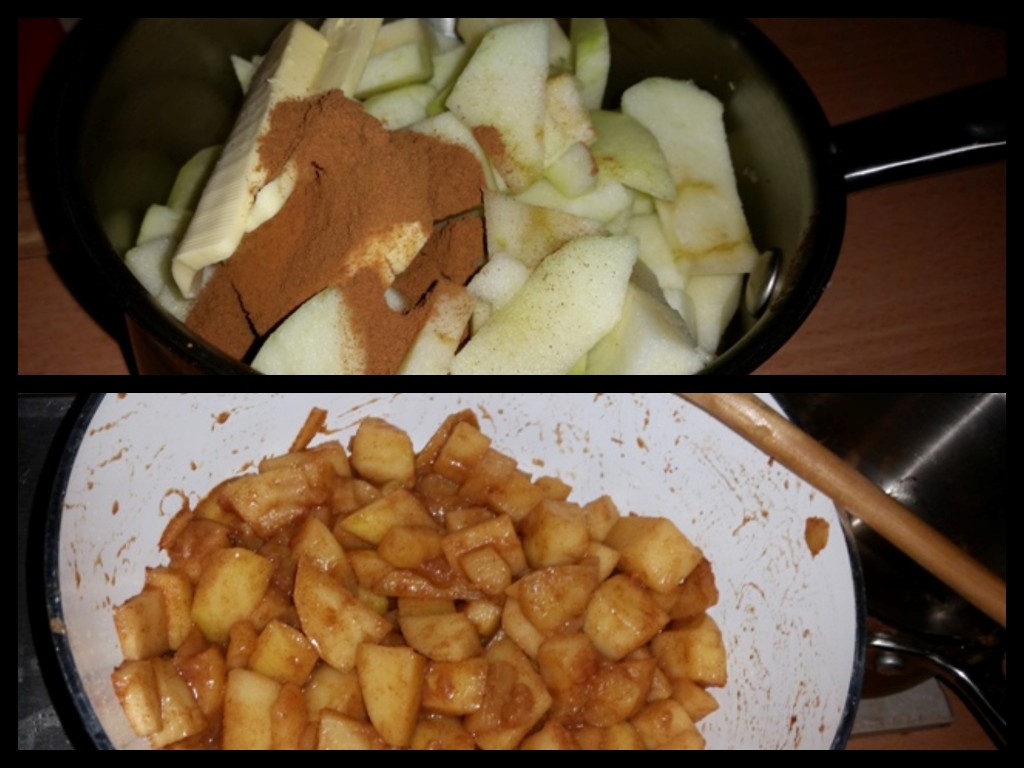 Different Stages of Cooking The Apples For Strictly Suppers #5 – Apple Charleston (Apple Charlotte)