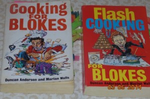 Two Of The Cooking For Blokes Series of Recipe Books