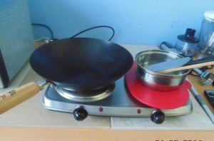 Utensils used in the preparation of my Leftover Chicken Tikka Masala