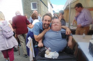 Chef Stephen Terry (The Hardwick, Abergavenny) and I at the the Aberaeron Fish Festival