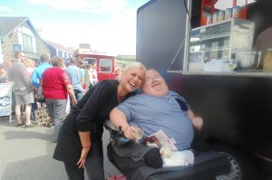 Lara from Dirty Bird Fried Chicken Food Truck and I... Love Her Dirty Picked Celery!