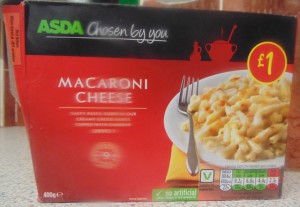 Ready Meal Monday - The box of Asda's "Macroni Cheese"