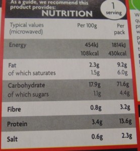 Ready Meal Monday - Asda "Macroni Cheese" Nutritional Information