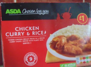 Ready Meal Monday - Asda Chicken Curry and Rice in it's Box