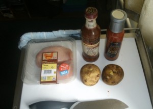 Ingredients for Alice's Mid Week Piri Piri BBQ Chicken and Patatas Bravas