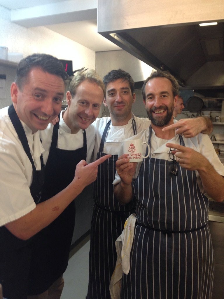 Chef's from The Hardwick sporting a Wheelie Good Meal mug :D