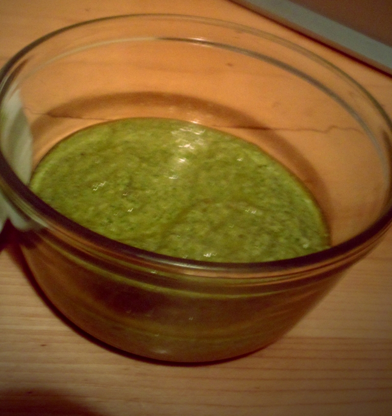 Is it a Salsa Verde or is it Pesto.... who knows but it's lush!