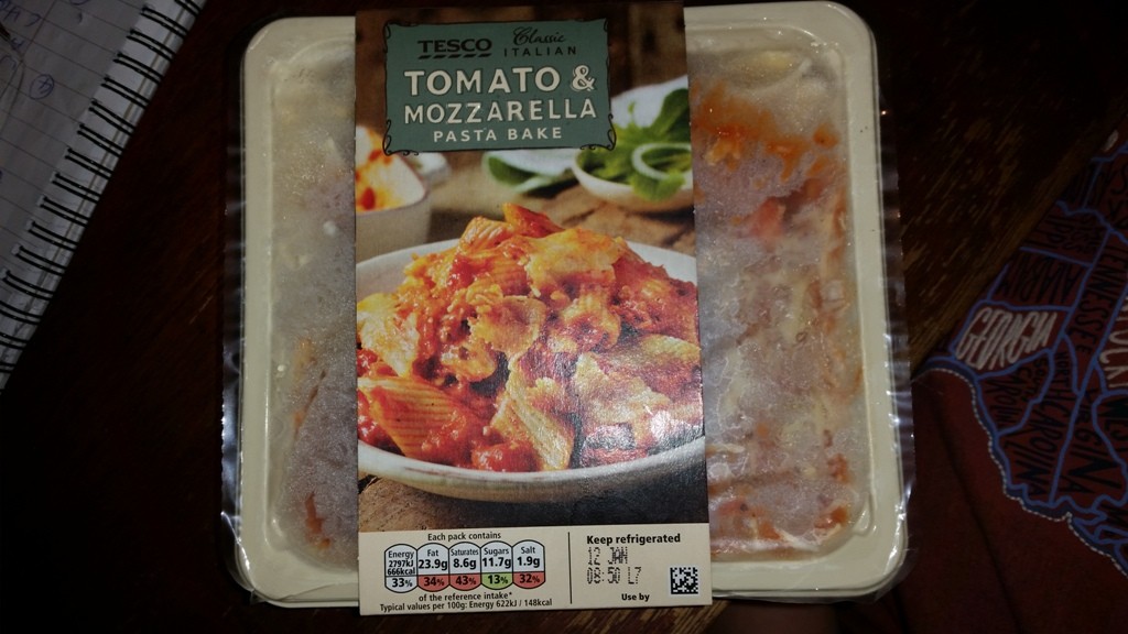 Time-Saving Tuesdays - Tesco Tomato and Mozzarella Pasta Bake In It's Packet