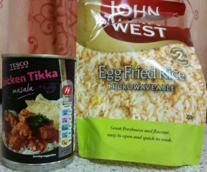 Time-Saving Tuesdays – Tesco Chicken Tikka Masala and John West Egg Fried Rice