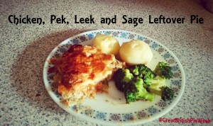 Chicken, Pek, Leek and Sage Leftover Pie