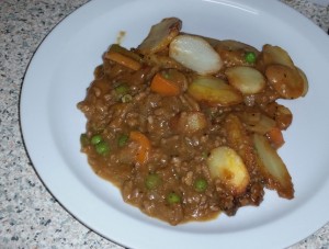 Time-Saving Tuesdays – Tesco Classic Lamb Hot Pot - Plated Up And Ready To Be Eaten