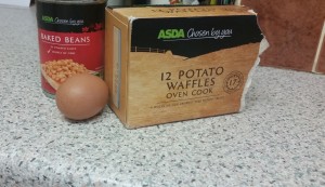 Time-Saving Tuesdays – Waffle Egg and Beans - Ingredients