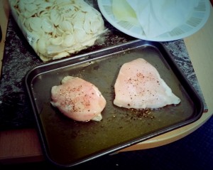 Chicken Ready For Roasting In The Oven Roasted Chicken Breast with Orecchiette Pasta 