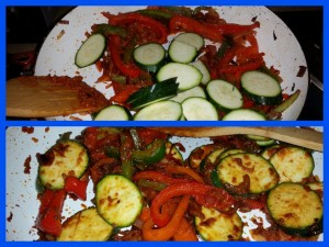 Pepper and Onion Stir-Fry Thing - Cooking The Courgettes