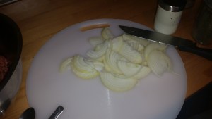 The Onions for the Koftas in Dean Edwards Lamb Kofta Curry