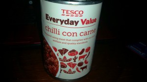 Time-Saving Tuesdays – Tesco Tinned Chilli Con Carne - In it's tin