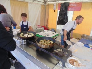 Cardigan Bay Seafood Festival 2015 - Chef Stephen Terry working his socks off