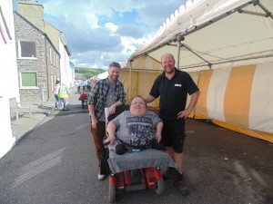 Cardigan Bay Seafood Festival 2015 - Greg and I with Nathan one of the organisers