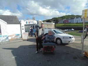 Cardigan Bay Seafood Festival 2015 - Greg and I on our annual visit to Aberaeron