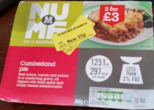 Time-Saving Tuesdays - Morrisons NuMe Cumberland Pie in it's packet