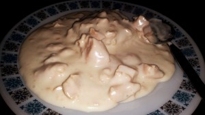 Time-Saving Tuesdays – Princes Chicken in a White Sauce ready to be eaten