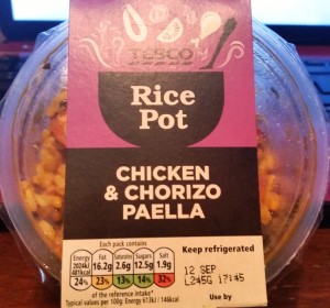 Time-Saving Tuesdays – Chicken and Chorizo Paella in it's packaging