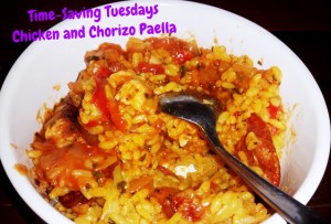 Time-Saving Tuesdays – Chicken and Chorizo Paella