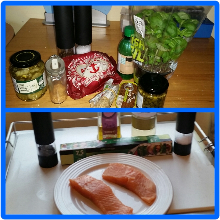 Ingredients for Salsa Steamed Salmon