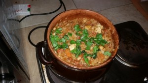 Strictly Suppers 2015 #4 Rumba Chicken and Rice topped with chopped Basil