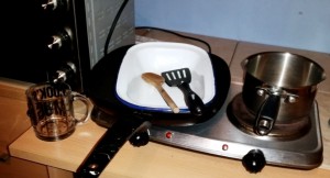 The equipment I used to make Strictly Suppers #5 Cha-Cha-Char Grilled Tuna