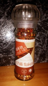 My chilli flakes I used to pep up the Tuna marinade for this week's Strictly Suppers #5 Cha-Cha-Char Grilled Tuna