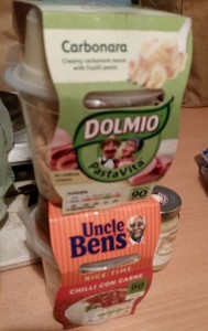 Time-Saving Tuesdays – Uncle Ben's Chilli Con Carne and Rice and Dolmio Pasta Carbonara