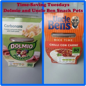 Time-Saving Tuesdays – Uncle Ben's Chilli Con Carne and Rice and Dolmio Pasta Carbonara