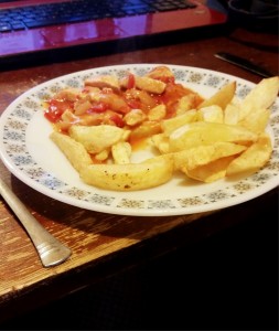 Strictly Suppers 2015 #8 – Tango Chicken and Homemade Chips, serve with what ever you like, but you can't beat homemade chips