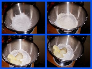 Strictly Suppers #6 - Viennese Waltzing Whirls the process of making the biscuit batter