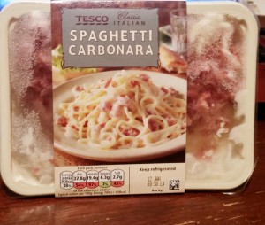 Time-Saving Tuesday – Tesco Italian Spaghetti Carbonara in it's packaging