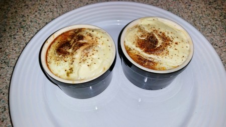 6 Nations of Food – Eggs in pots (oeufs en cocotte) - Ready to eat, but be careful it's hot