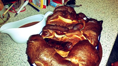 6 Nations of Food – Toad In The Hole, Champ and Onion Gravy - The Yorkshire Pudding and onion gravy in all their glory