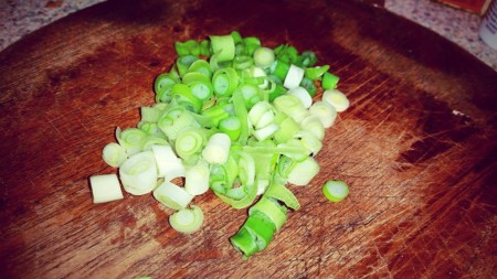 6 Nations of Food – Toad In The Hole, Champ and Onion Gravy - Finely chopped spring onions for the champ