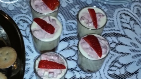Mother's Day 2016 - Mini trifles as part of the desert course