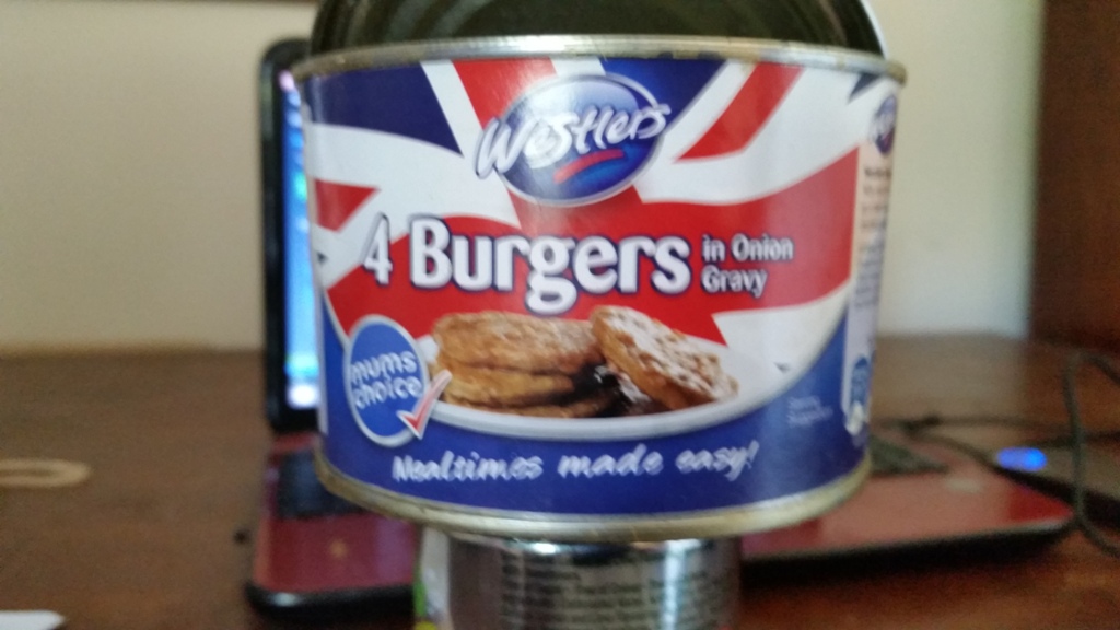 Time-Saving Tuesday – Westlers Burgers in Onion Gravy - The Front of The Tin