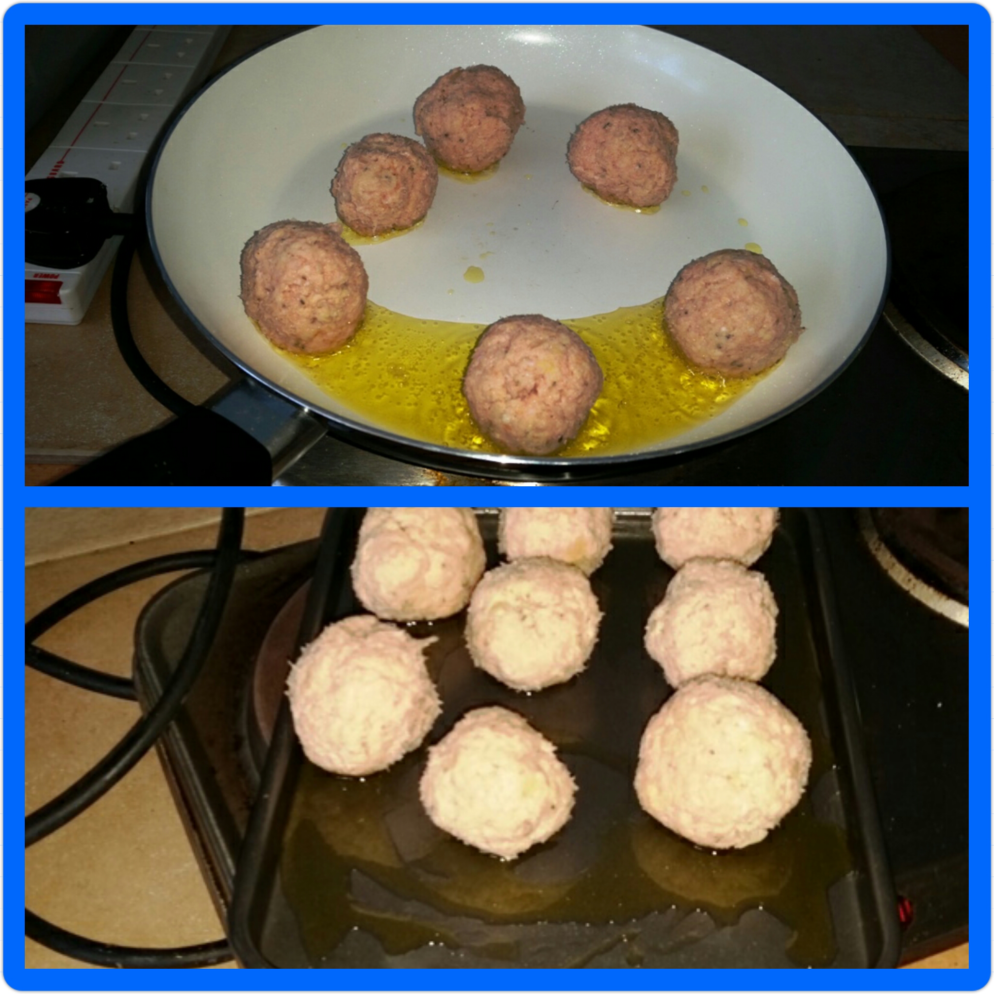 Sausage Meatballs in a Spicy Tomato Sauce - Different methods of cooking your balls!