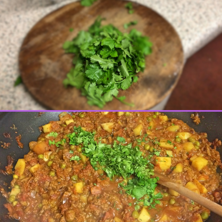 An option to add Coriander to the Quorn Keema Masala
