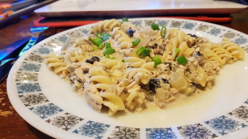 Turkey, Courgette and Mushroom Pasta