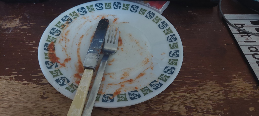 Empty Plate like Rick Stein would do!